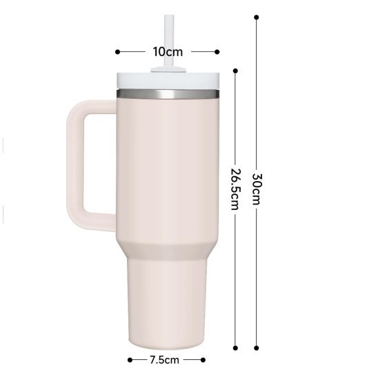 1200ml Tumbler with Lid and Straw