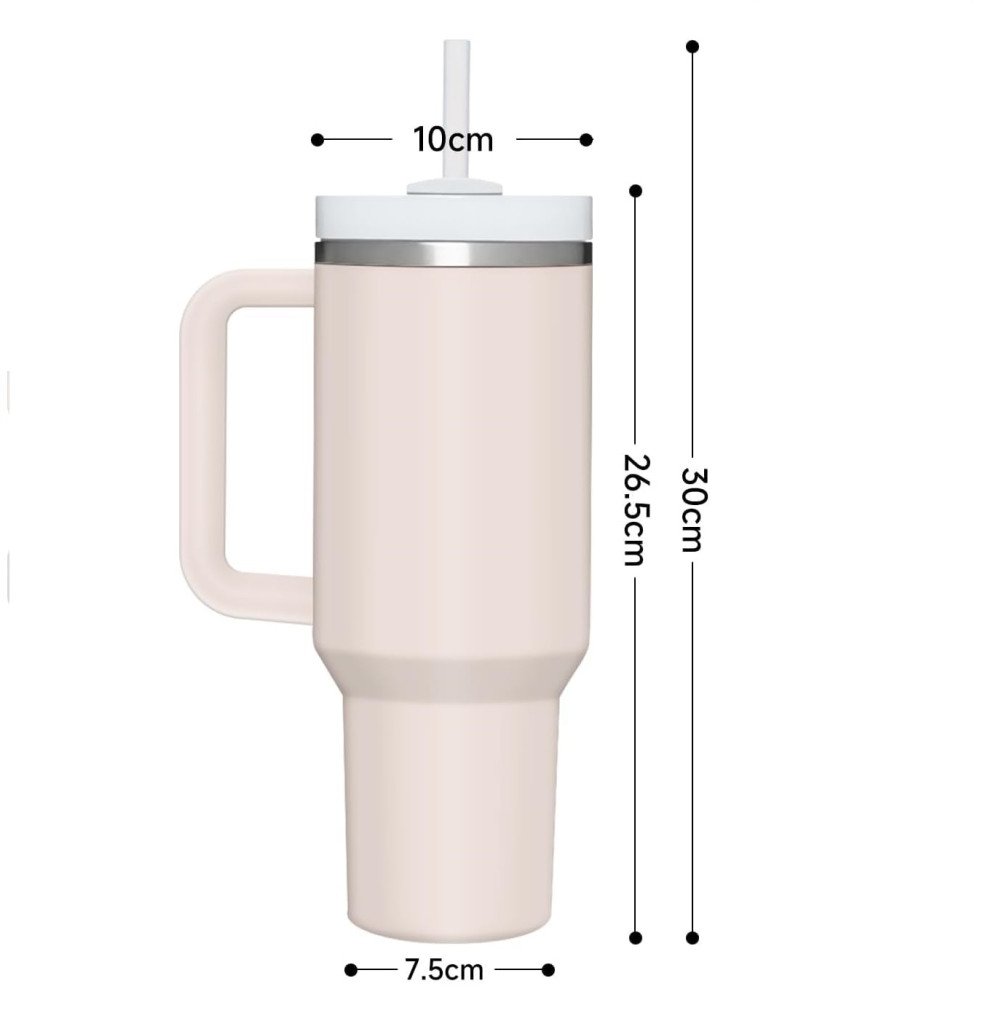 1200ml Tumbler with Lid and Straw