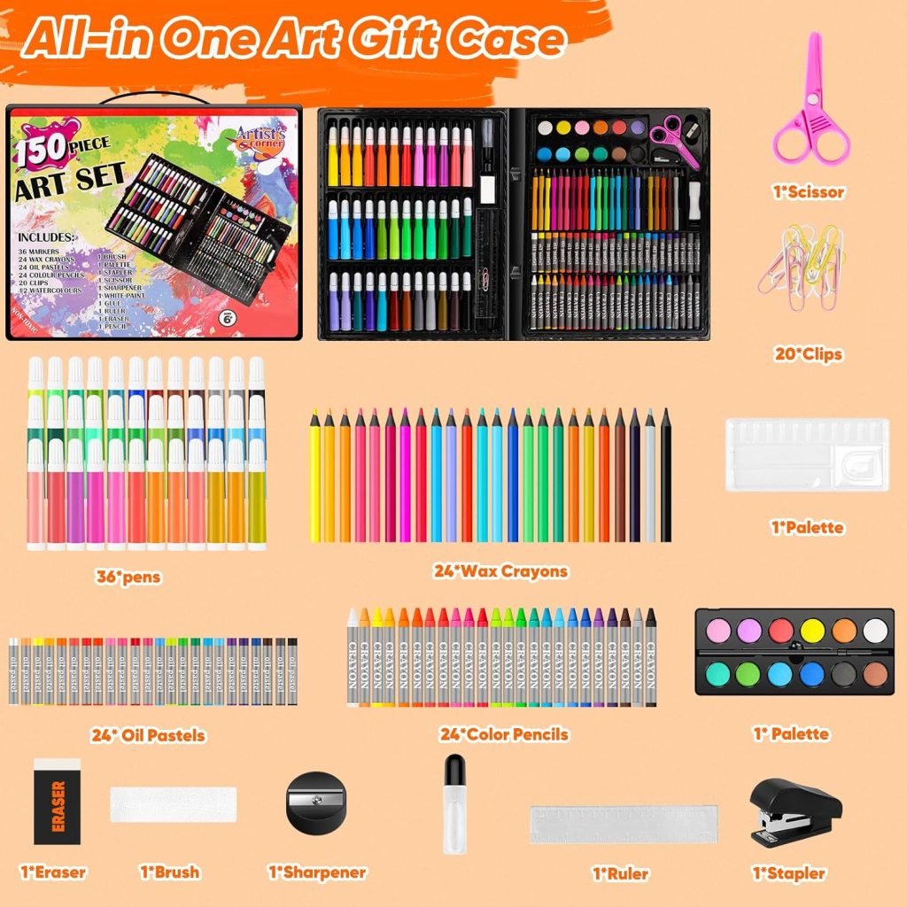 150 pcs art set color marker pen