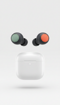 Minimalist wireless earbuds with touch controls
