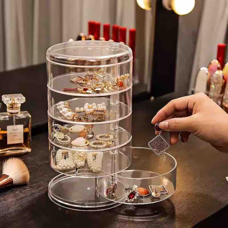 360° Revolving 3 Layer TPT Jewellery Organiser