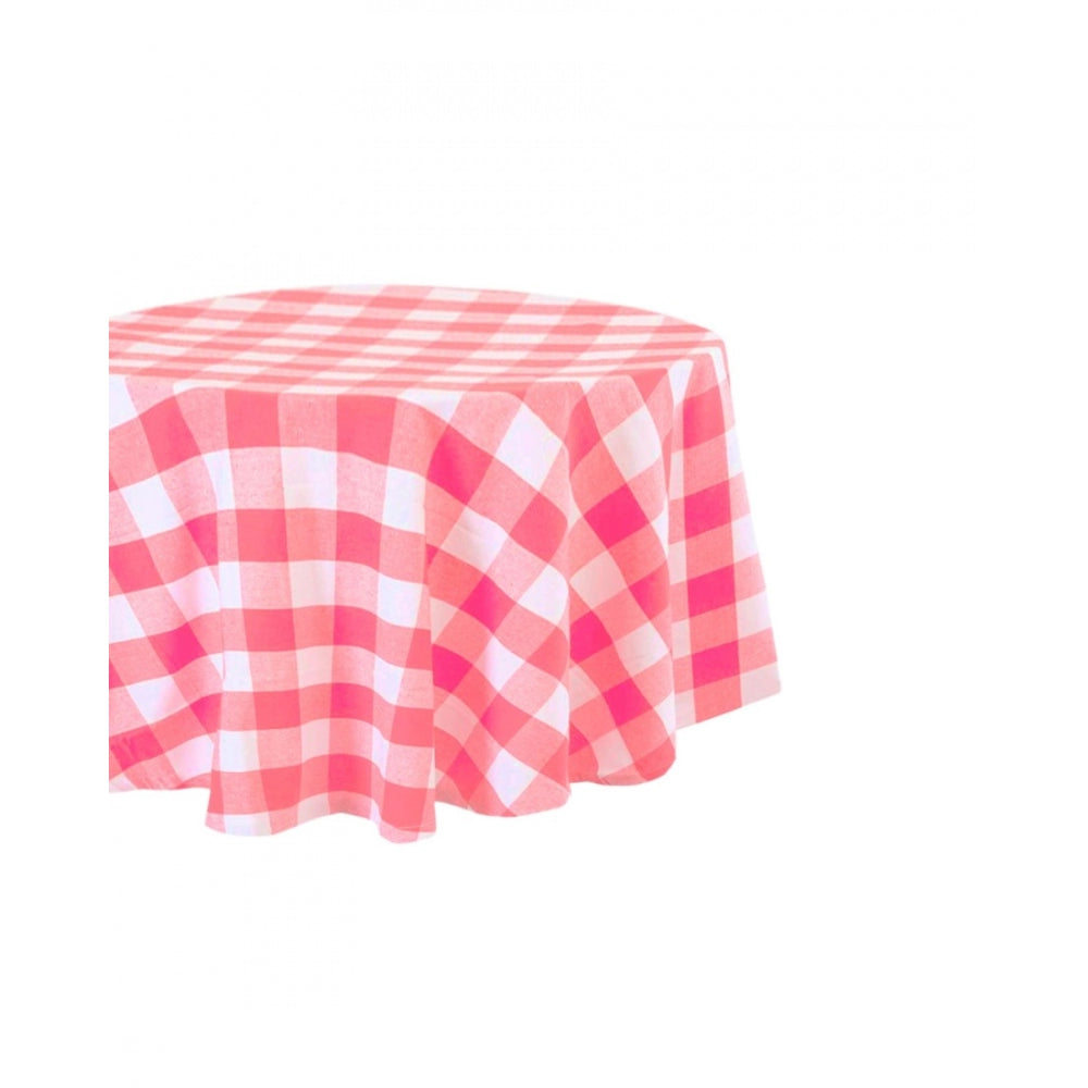 Generic Checked Cotton Checks Table Cloth (Pink)