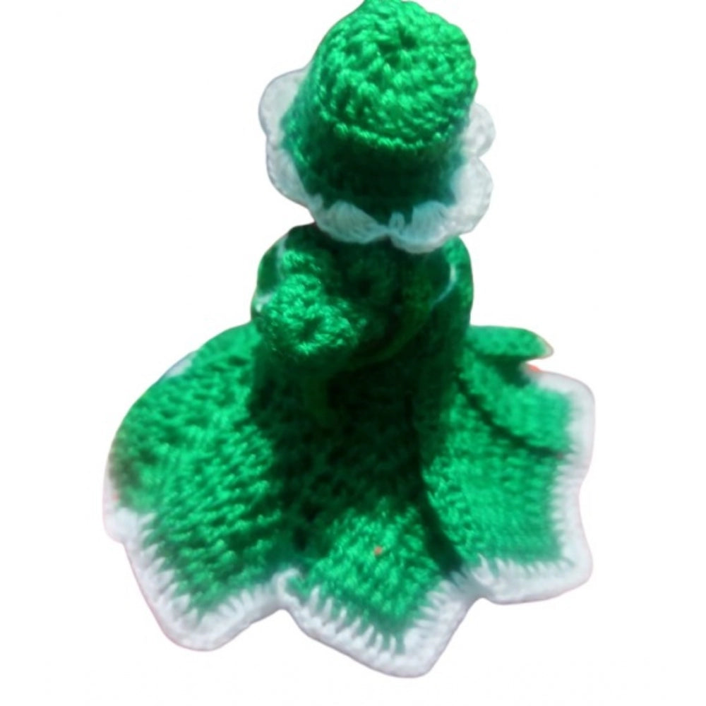 Laddu Gopal Tharad Dress Size: 0 To 6 (Green)