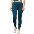 Generic Women's Polyester Solid Ankle Length High-Rise Tights (Green)