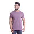 Generic Men's Casual Cotton Solid Half Sleeve Round Neck T-Shirt (Berry)