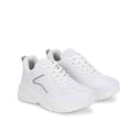 Generic Women's Casual Mesh Printed Lace-Ups Shoes (White)