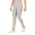Generic Women's Polyester Solid Ankle length High Waisted Tights (Grey)