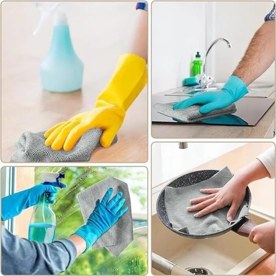 Microfiber Cleaning Cloth Roll 20 Pcs