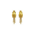 Generic Women's Pack of_2 Brass Gold-Plated Earrings (Gold)