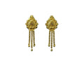 Generic Women's Pack of_2 Brass Gold-Plated Earrings (Gold)