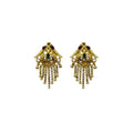 Generic Women's Pack of_2 Brass Gold-Plated Earrings (Gold)