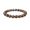 Generic Natural Crystal 8mm Smoky Quartz Bracelet  (Brown)