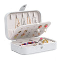 Generic PU Leather Solid Jewelry Storage Box (White-Cream)