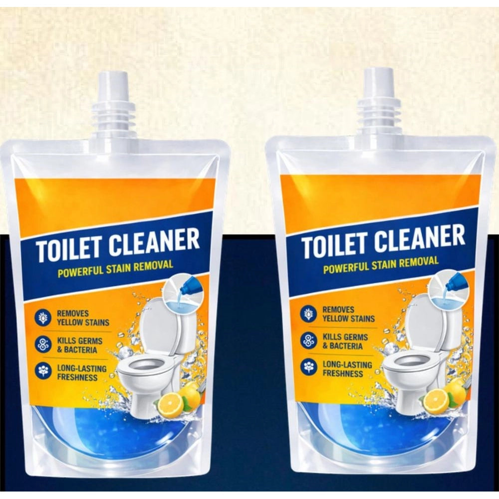 Generic Pack of 2 Ultra Clean Toilet Gel Liquid Cleaner Pouches 100 ML