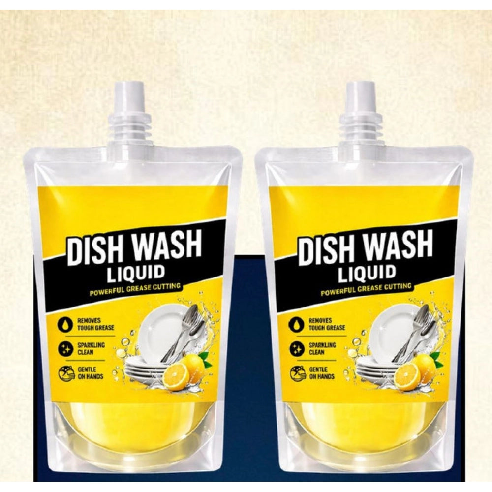 Generic Pack of 2 Kitchen Cleaning Dishwash Liquid Pouches 100 ML