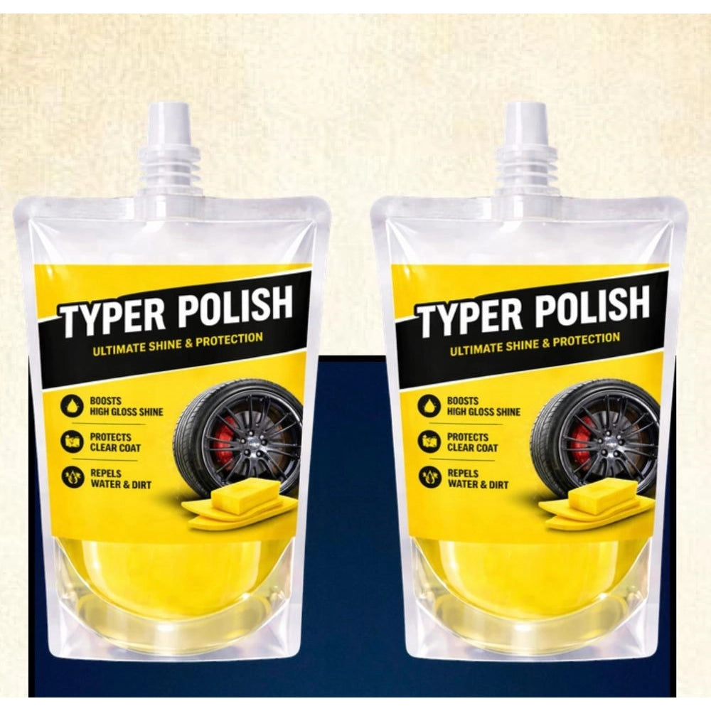 Generic Pack of 2 Ultra Tyre Shine &amp; Polish Liquid Pouches 100 ML