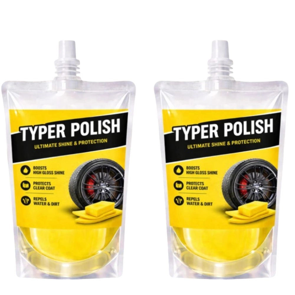 Generic Pack of 2 Ultra Tyre Shine &amp; Polish Liquid Pouches 100 ML