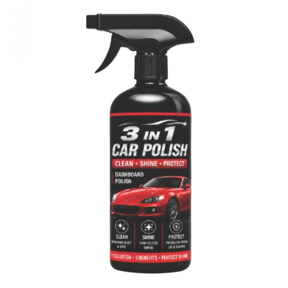 Generic Pack of 1 3-in-1 Car and Bike Polish Spray Bottles 100 ML