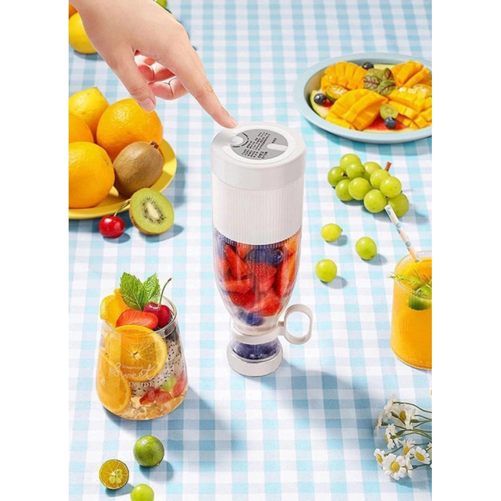 Generic 4 Blade Juicer Bottle (Multicolor)