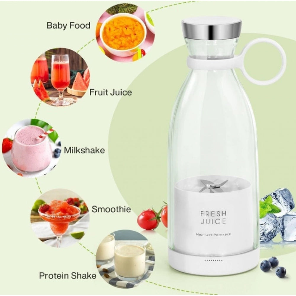 Generic 4 Blade Juicer Bottle (Multicolor)