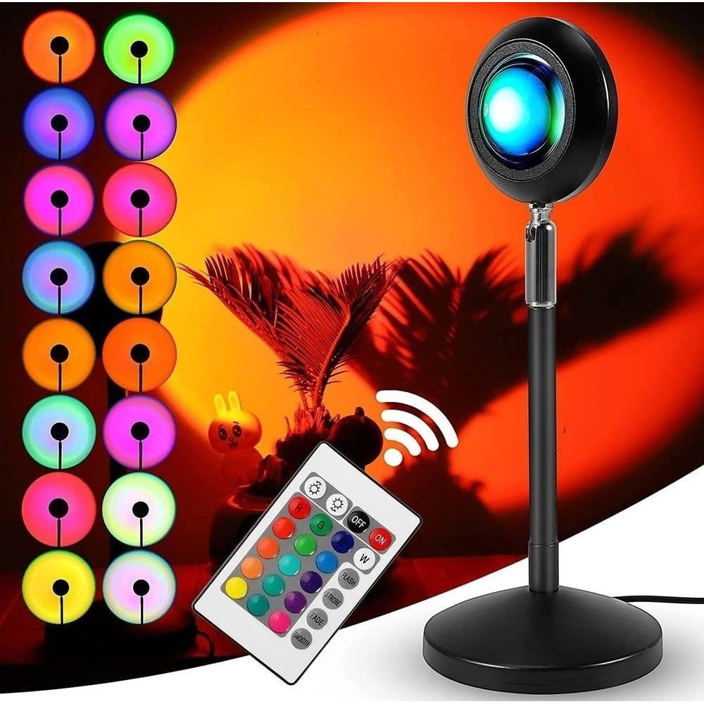 Generic Sunset Lamp With Remote (Black)