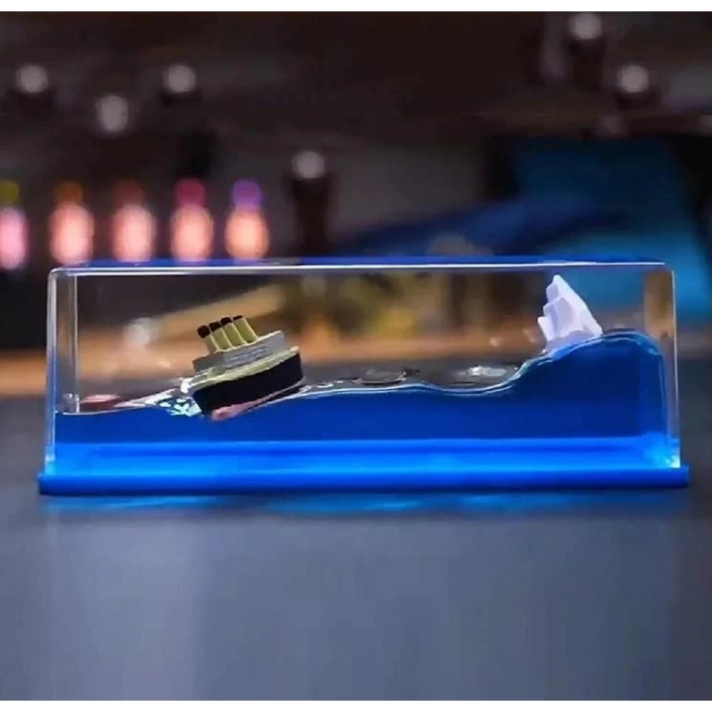 Generic Decorative Liquid Wave Cruise Ship (Blue)