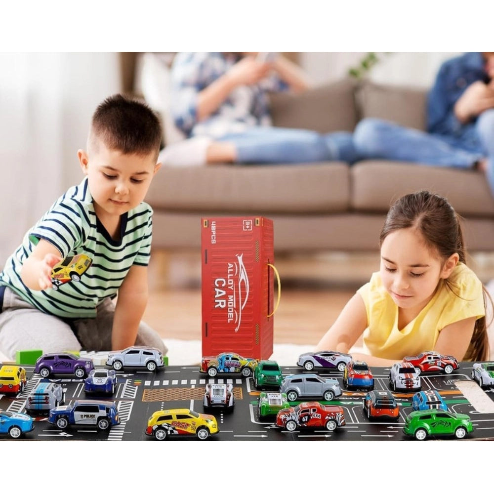 Generic 48 Piece Pull Back Car Set (Multicolor)