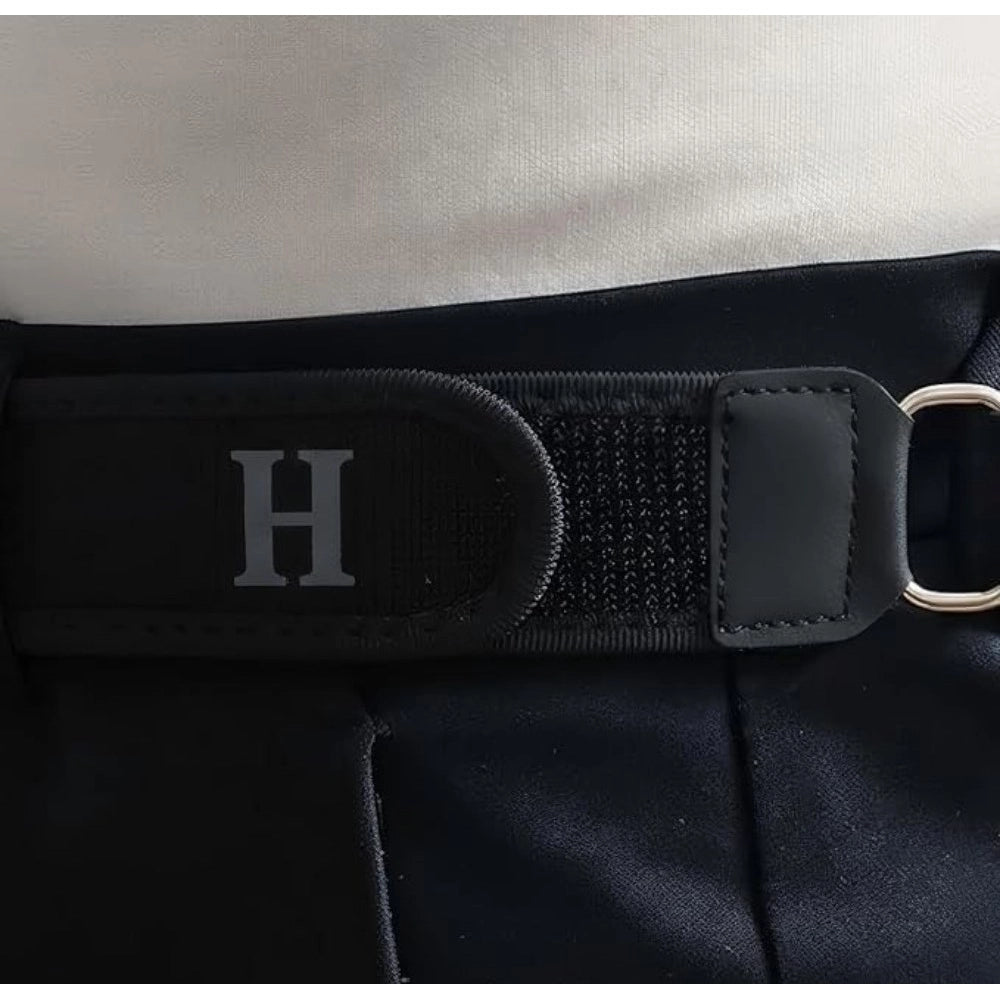 Generic Pack of 2 Buckle Less Belt Pair (Black)