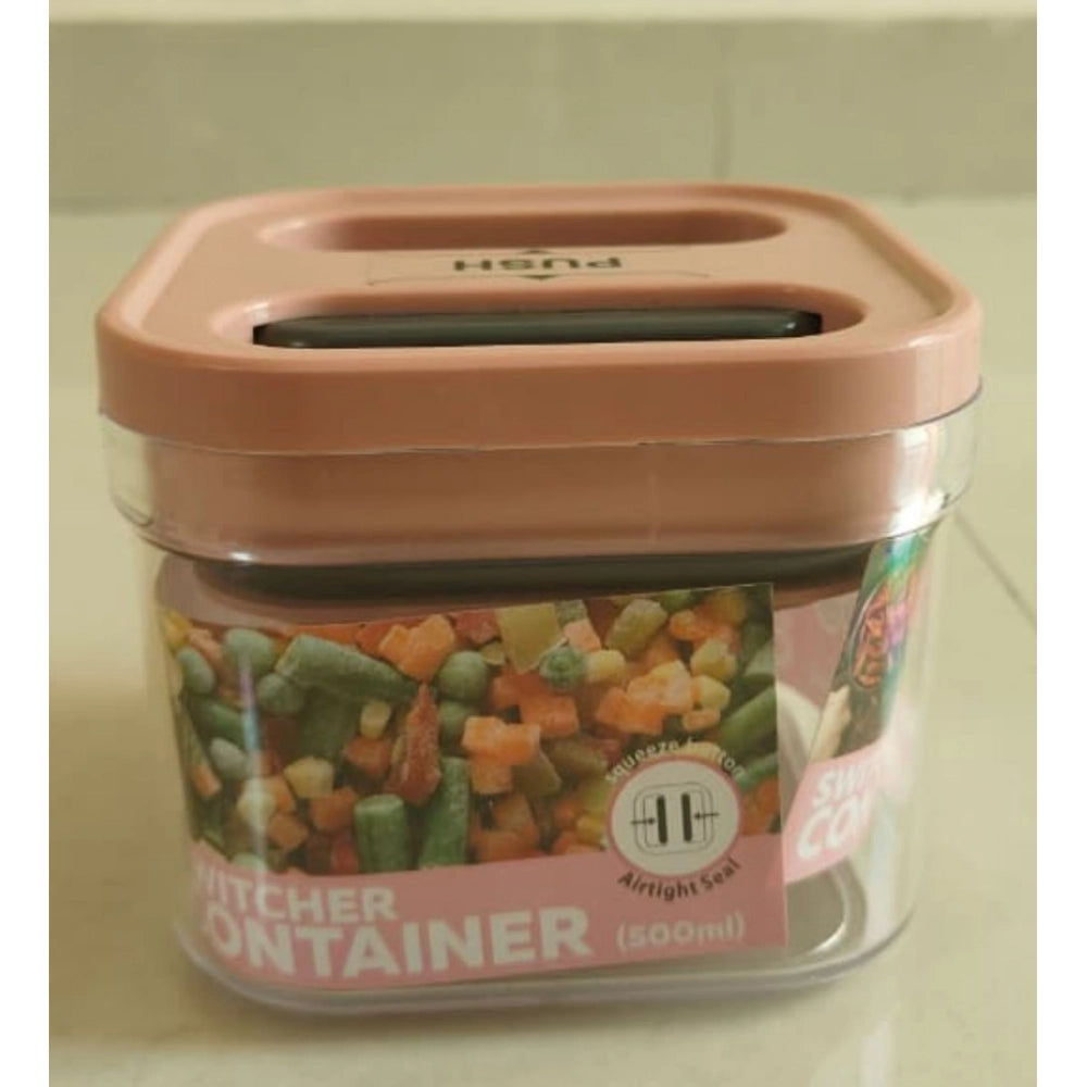 Generic Pack of 1 Switchers Airtight Storage Container Set 500 ML (Pink)