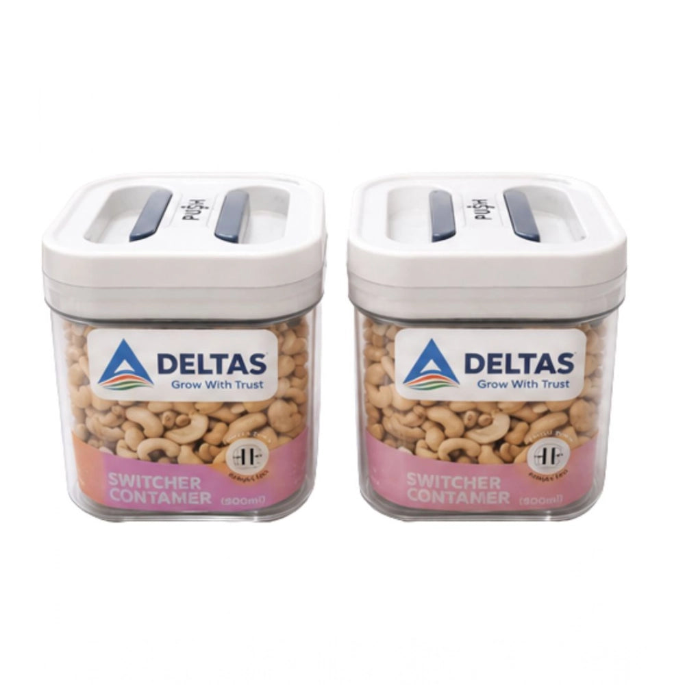 Generic Pack of 2 Switchers Airtight Storage Container Set 500 ML (White)