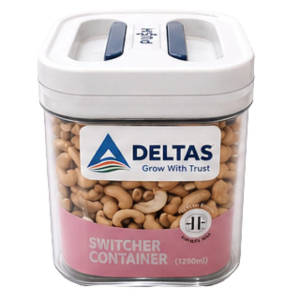 Generic Pack of 1 Switchers Airtight Storage Container Set 1250 ML (White)
