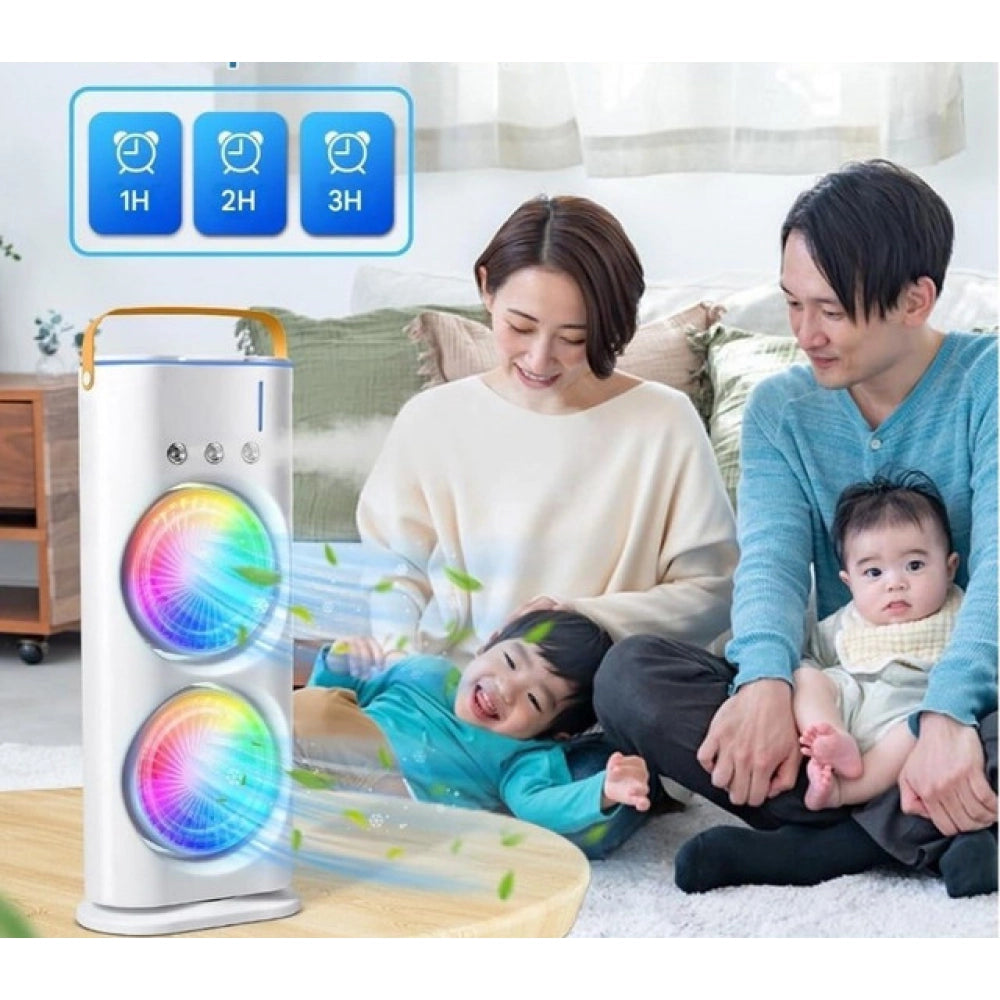 Generic Double End Air Cooler Mist Fan (Multicolor)