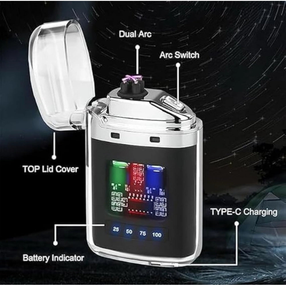 Generic Electric Gas Lighter (Silver)