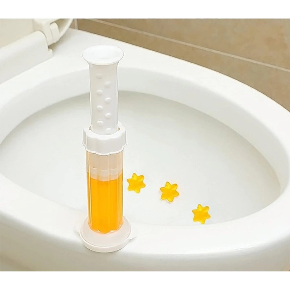 Generic Pack of 2 Toilet Freshner And Cleaner Flower Gel (Multicolor)