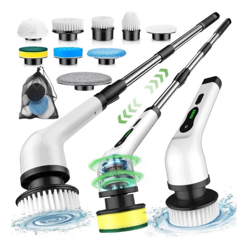 Generic 9 in 1 Cordless Electric Spin Scrubber (Multicolor)