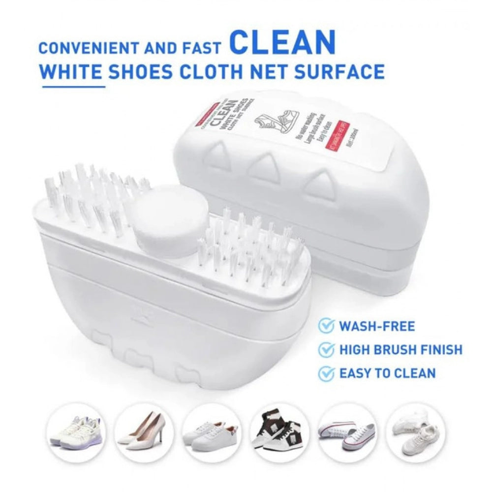 Generic Pack of 2 2 in 1 Shoe Cleaning Brush (White)