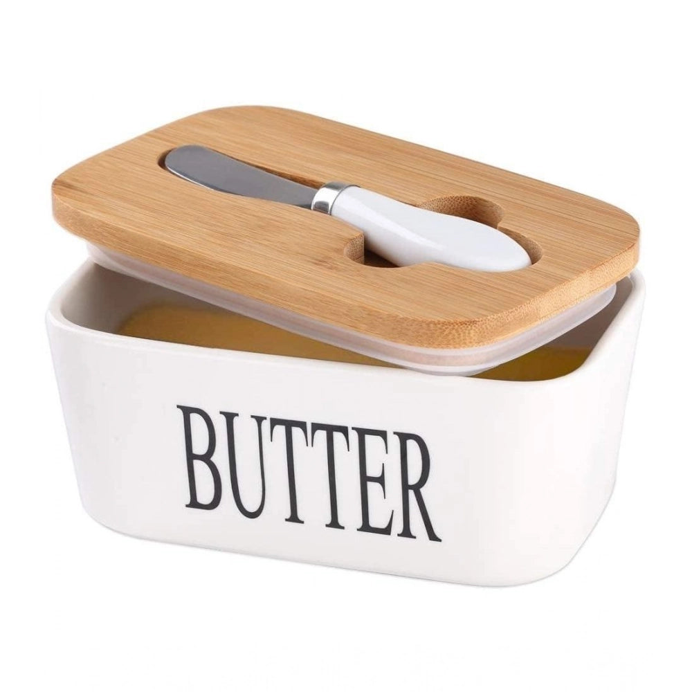 Generic Ceramic Butter Box (White)