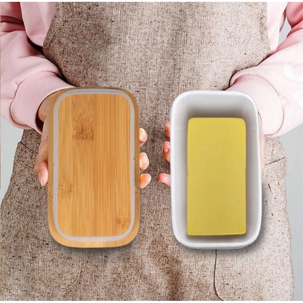 Generic Ceramic Butter Box (White)