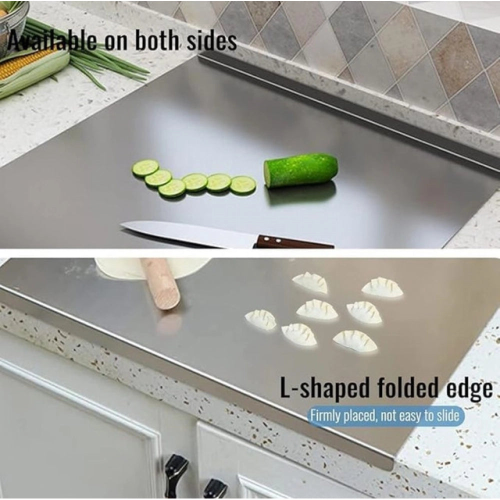 Generic Stainless Steel Chopping Board (Silver)
