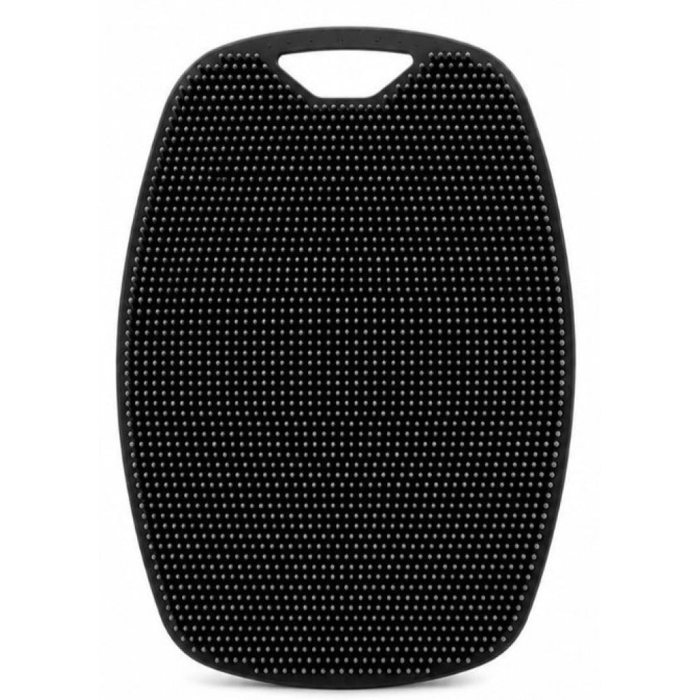 Generic Pack of 2 Silicone Body Scrubber Bath Brush (Black)