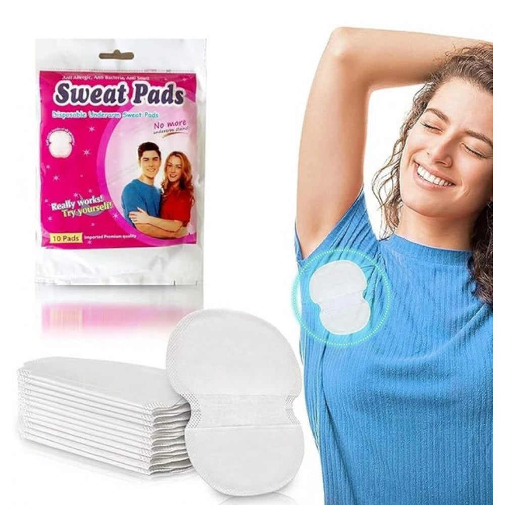 Generic Pack of 3 Sweat Pads 10 PCS (White)