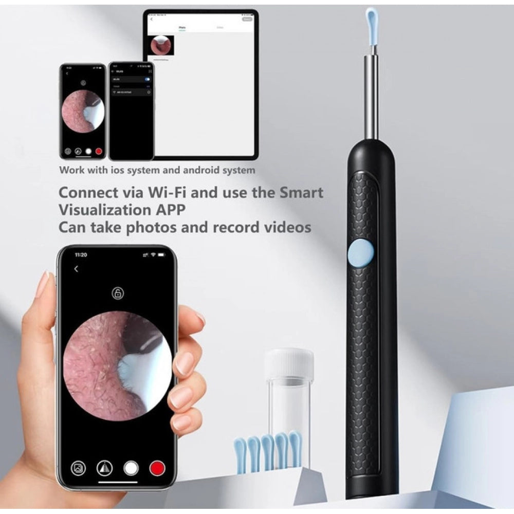 Generic Earwax Cleaner With Camera (Multicolor )