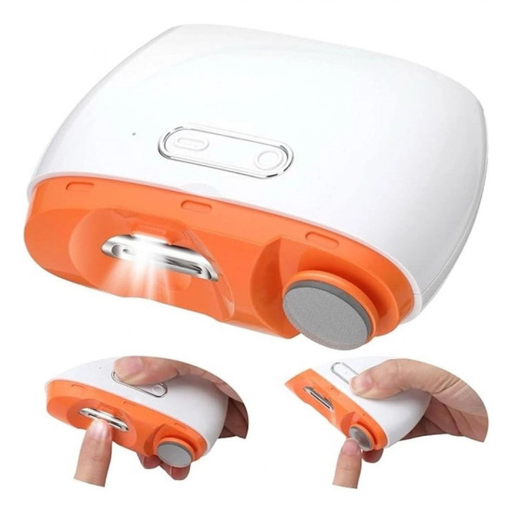 Generic 2 In 1 Electric Nail Clipper (White)