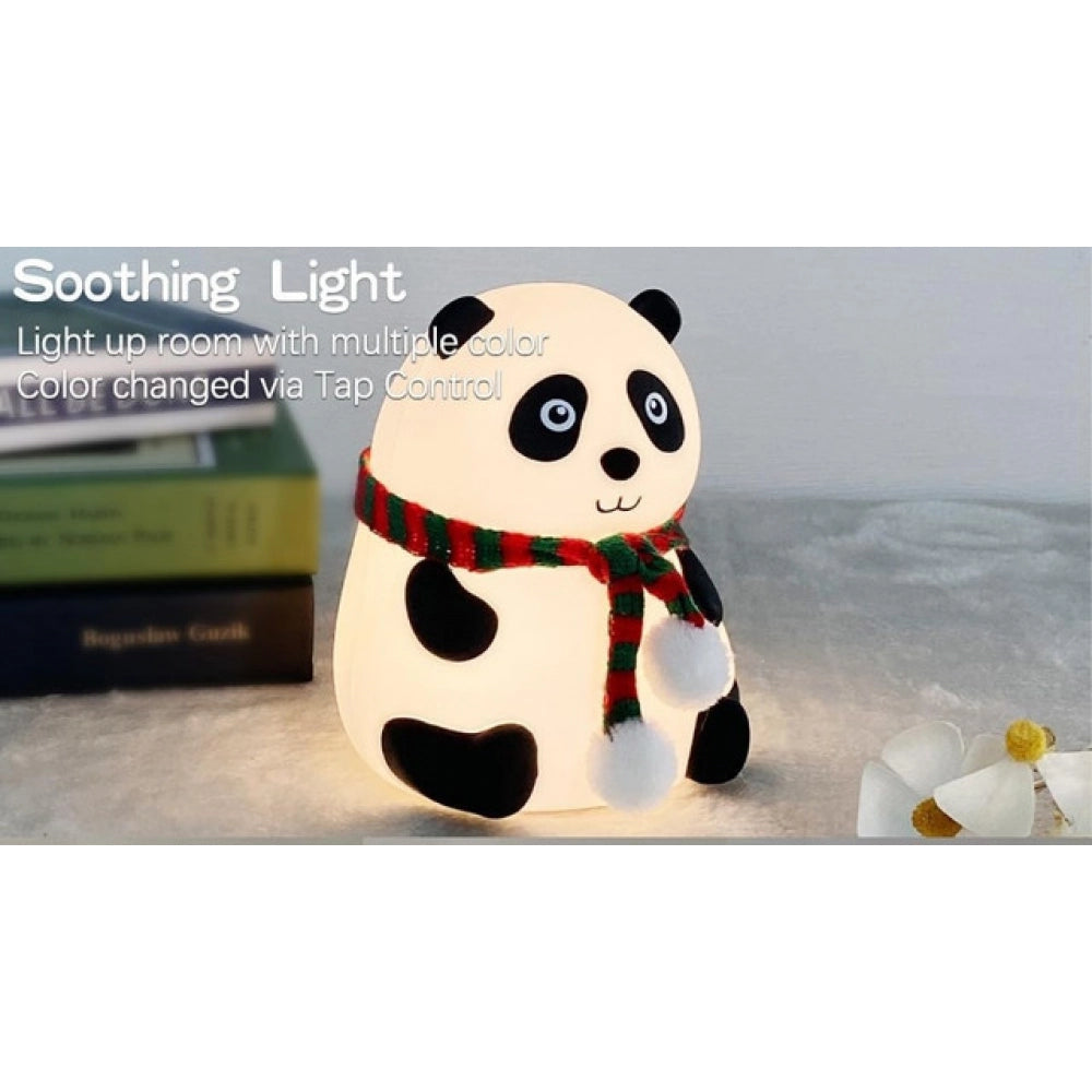 Generic Silicon Panda Lamp (White)