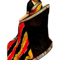 Generic Women's Dola Silk Embellished Saree With Unstitched Blouse 5.5Mtr (Multicolor)