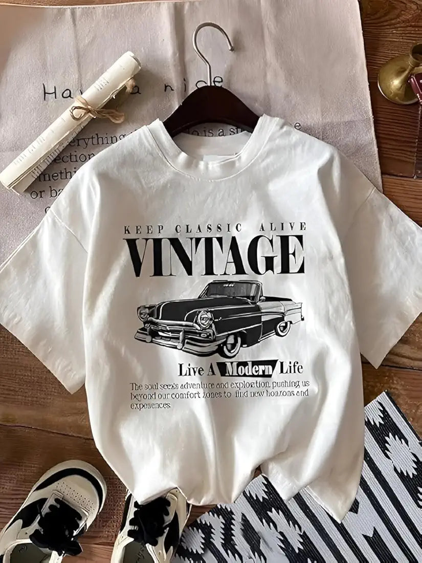 Soft and Breathable Regular Fit Graphic Print Casual T-Shirt Everyday Wear