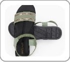 Women’s Green Backstrap Casual Flat Sandals