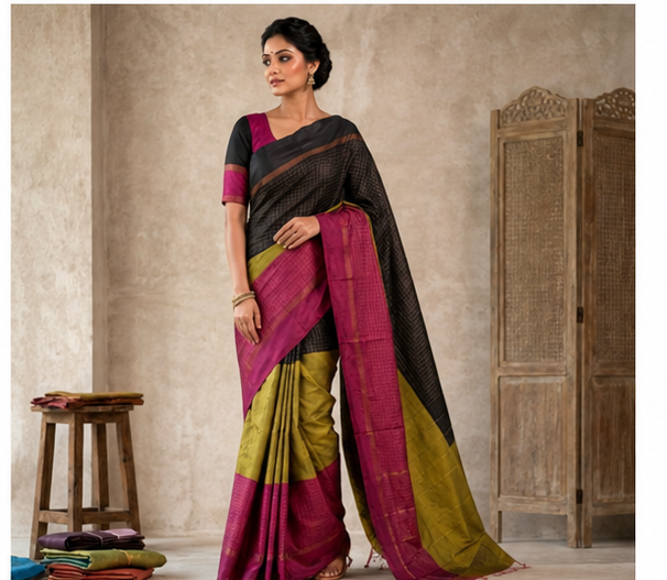 Half and Half Sarees
