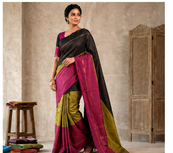 Half and Half Sarees