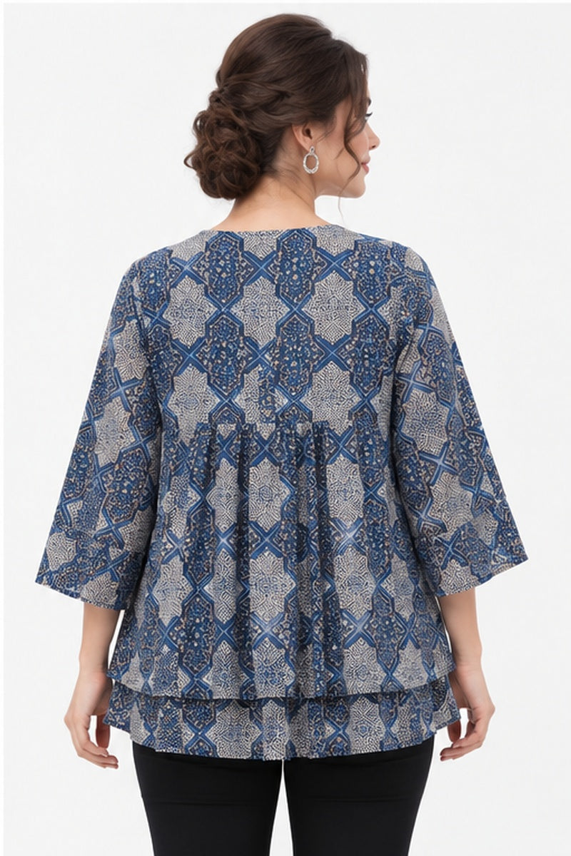Georgette Printed Montifs Printed Tops